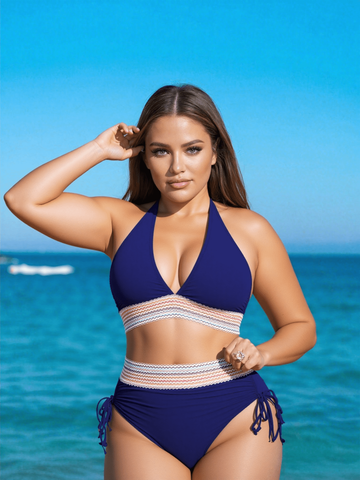 Julia | Bikini élégant taille haute gainant