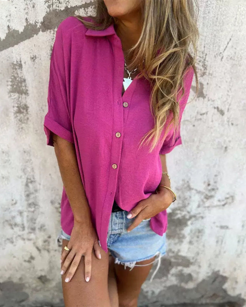 Sirena | Chemise stylée et décontractée – Élégance sans effort