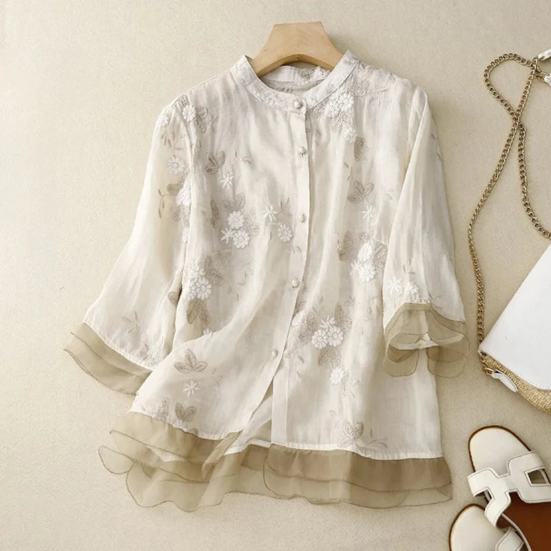 Laurienne | Blouse brodée
