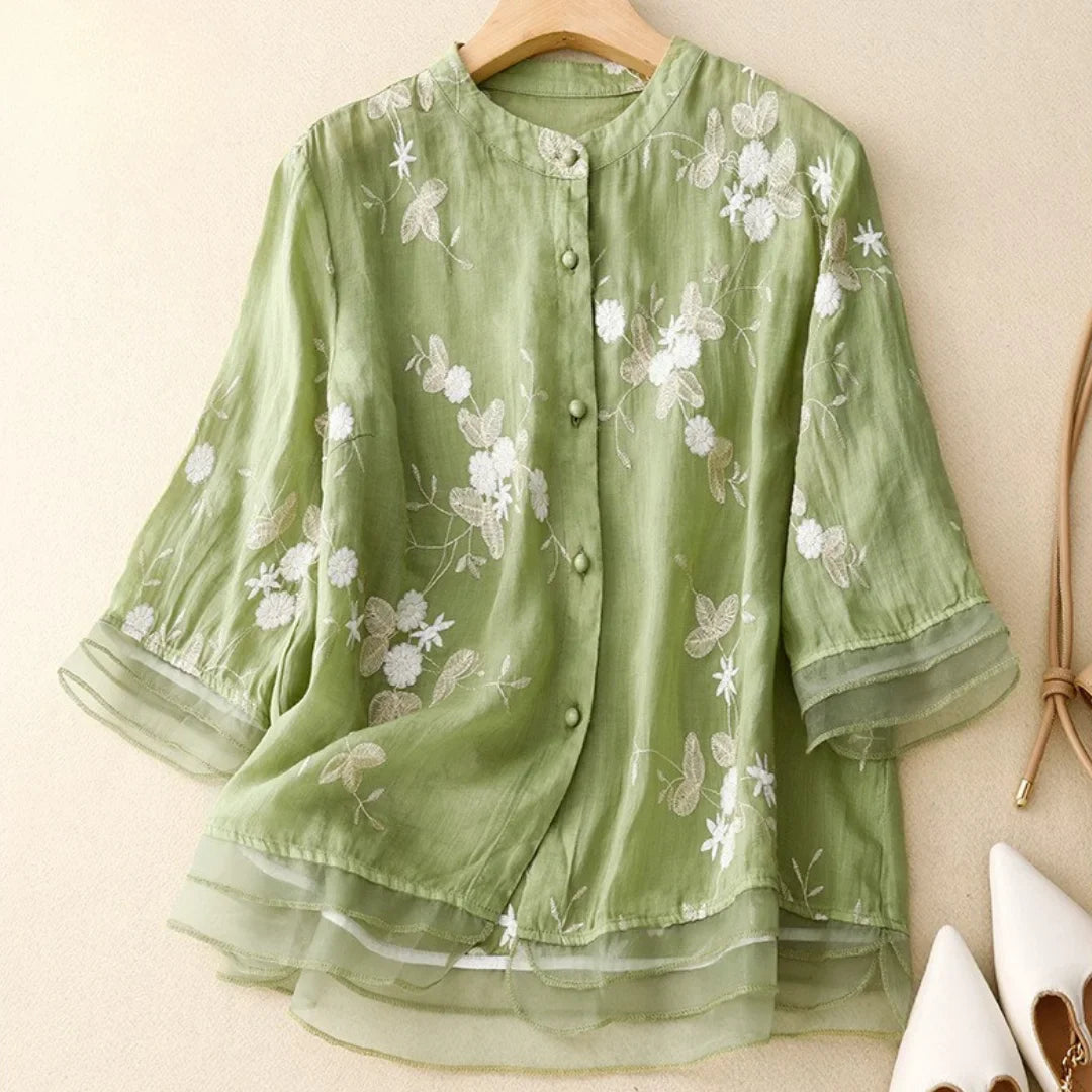 Laurienne | Blouse brodée