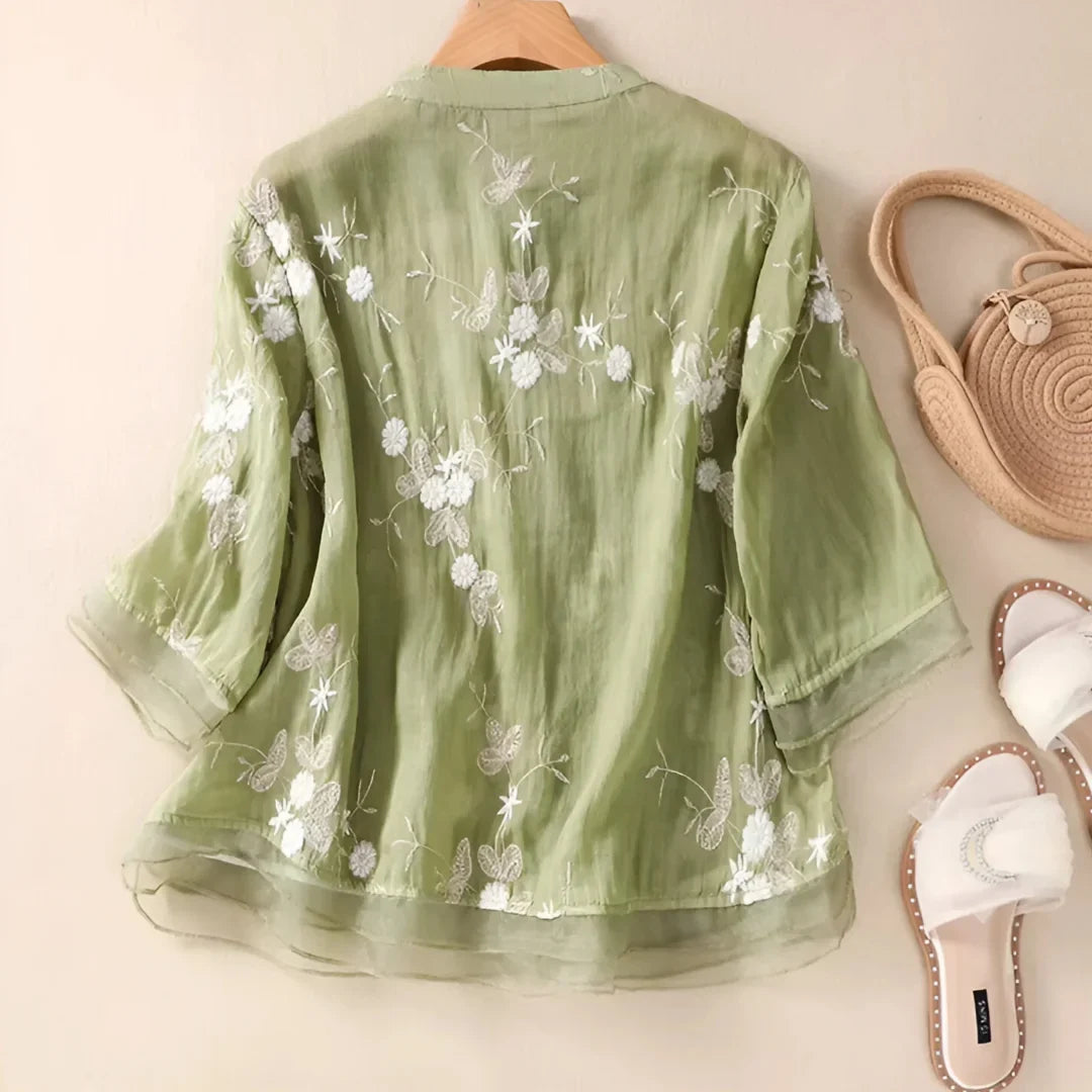Laurienne | Blouse brodée