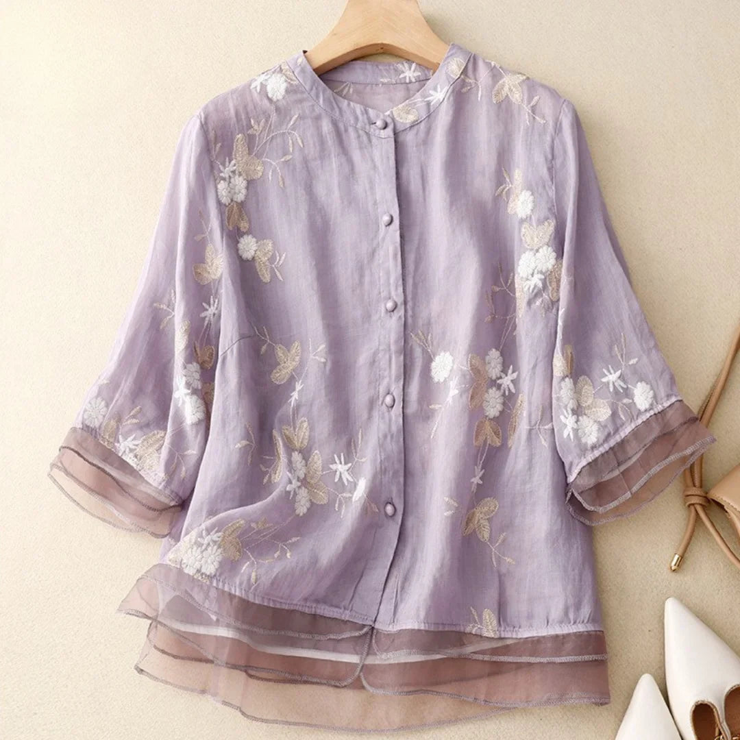 Laurienne | Blouse brodée