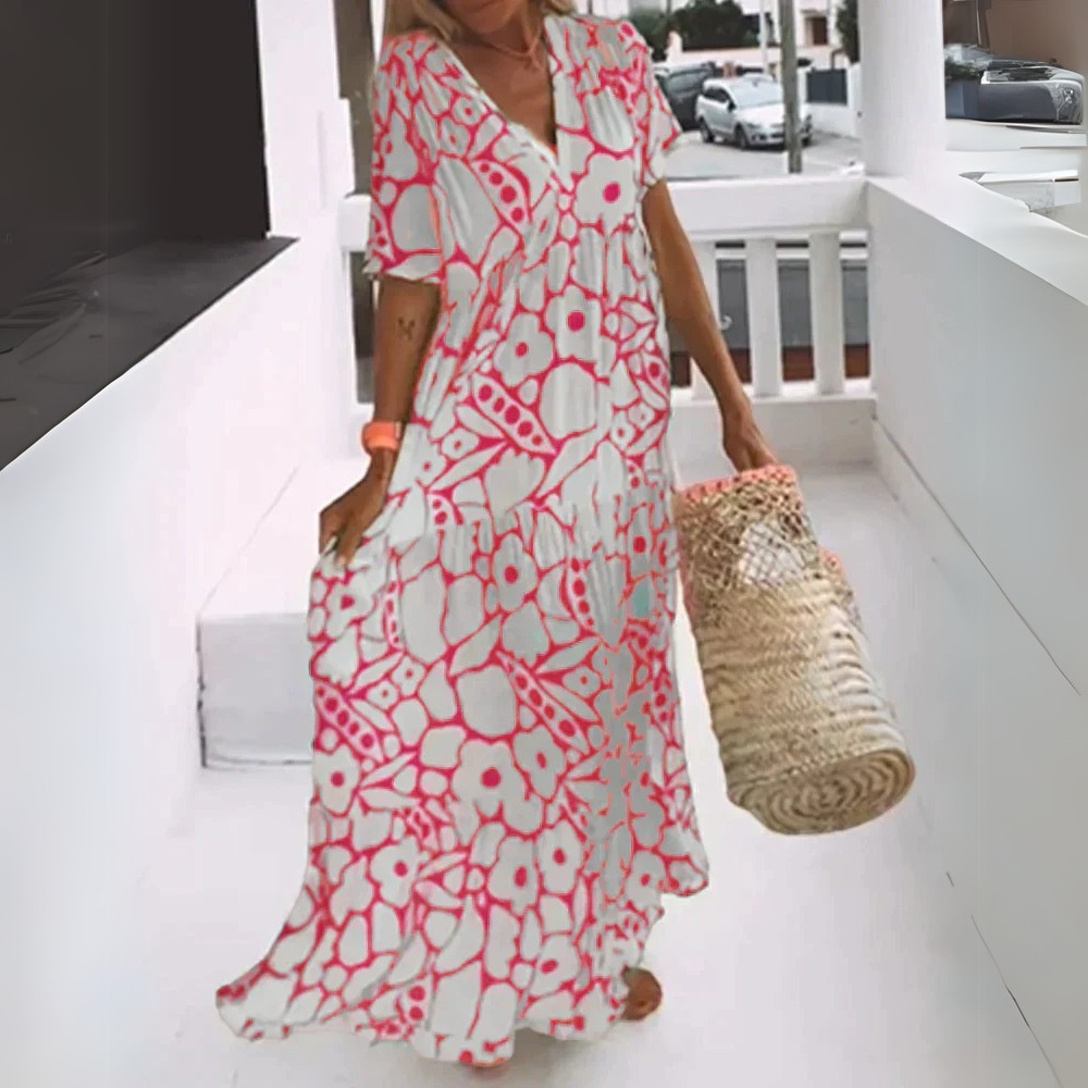 Christine – Robe longue fluide