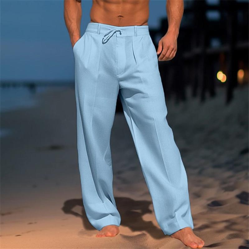 Andrei – Pantalon uni en lin