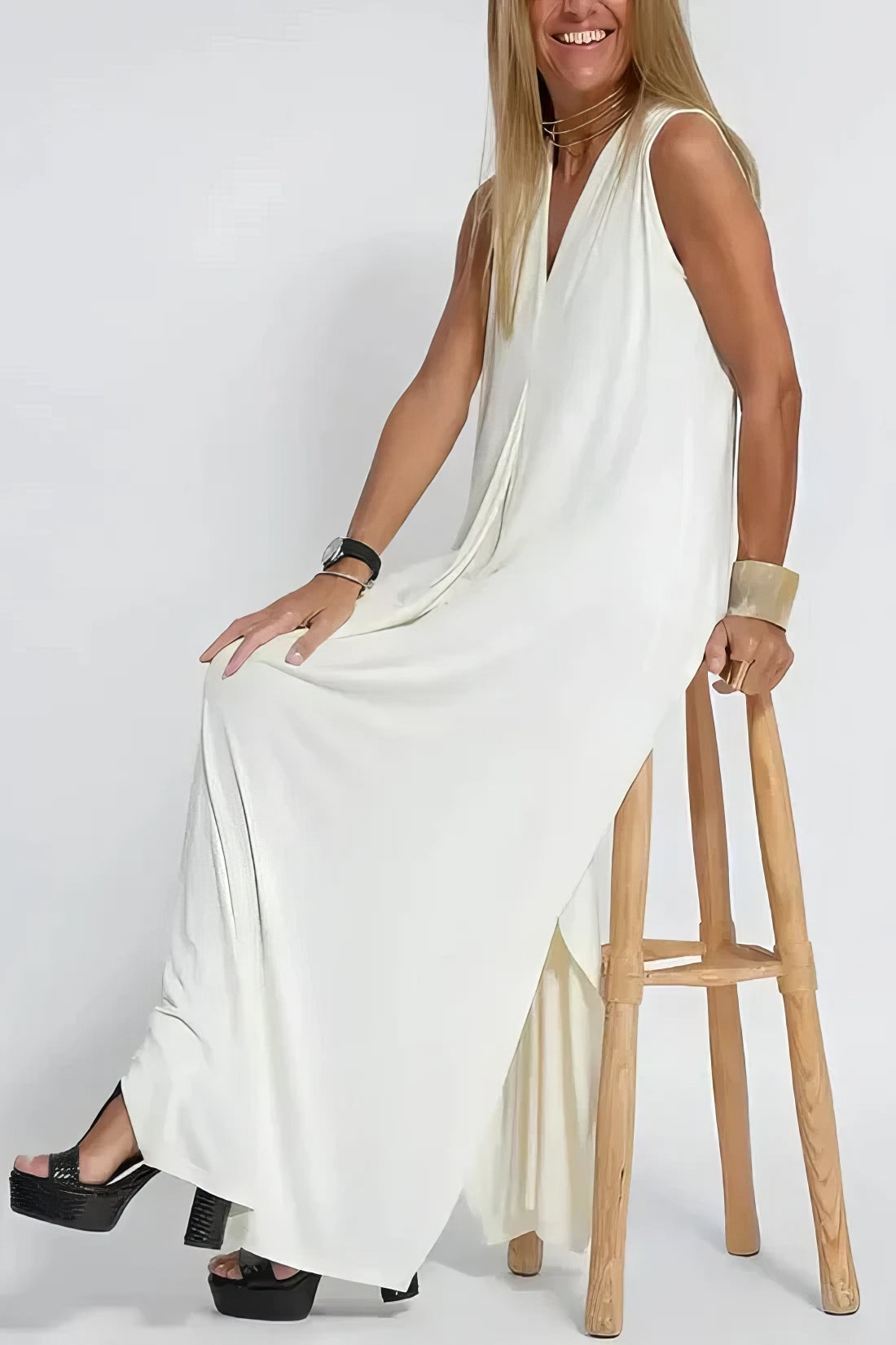 Elise | robe longue élégante avec cardigan assorti offert