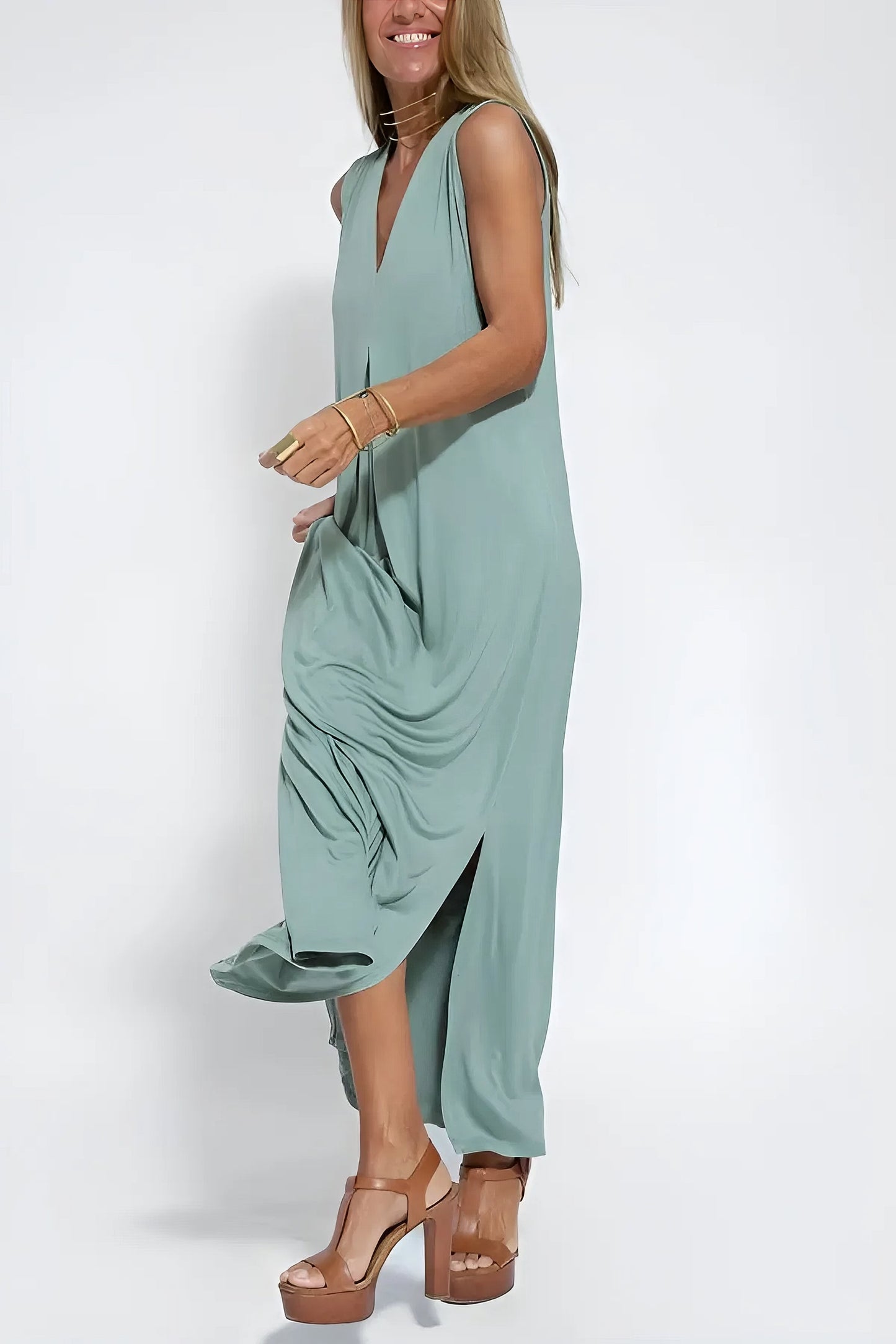 Elise | robe longue élégante avec cardigan assorti offert