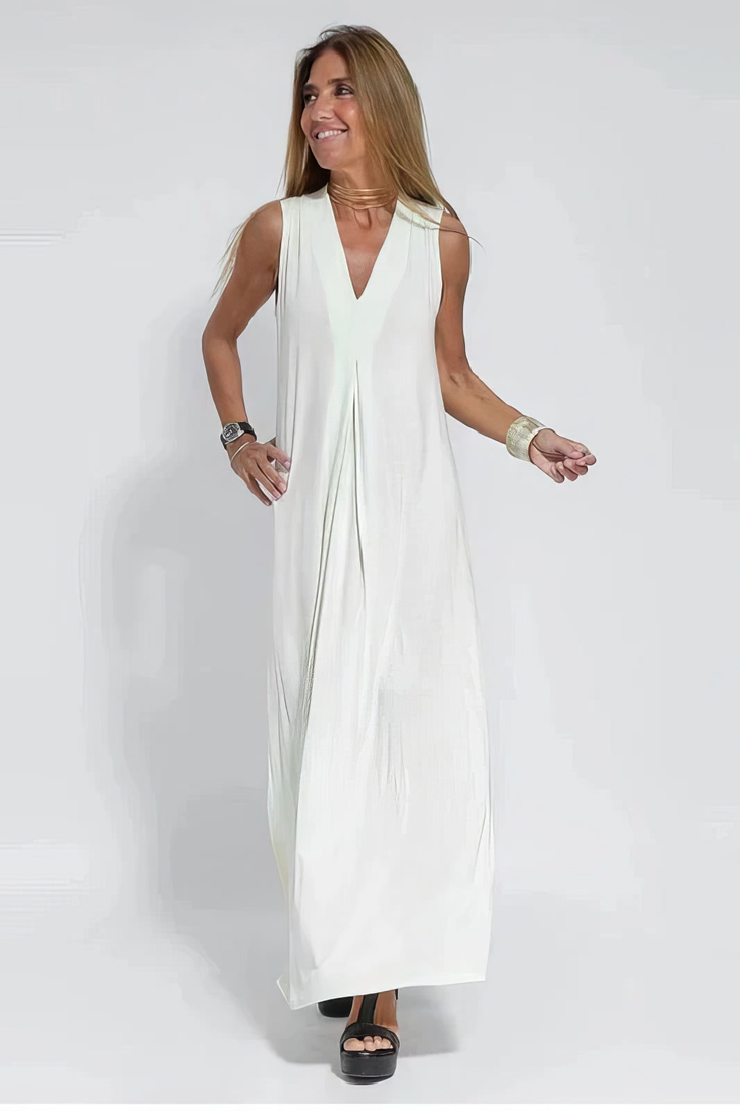 Elise | robe longue élégante avec cardigan assorti offert