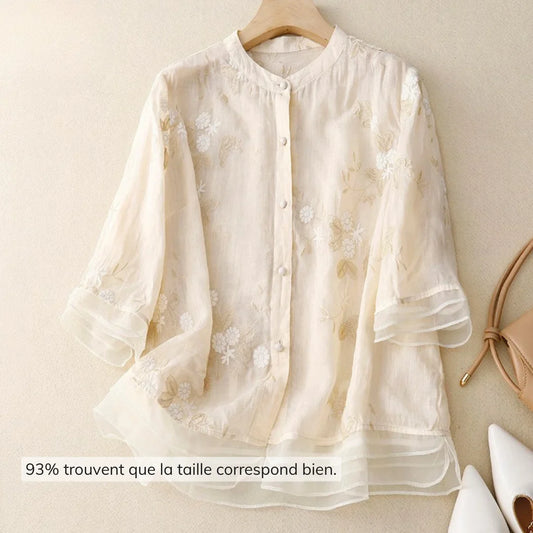 Laurienne | Blouse brodée