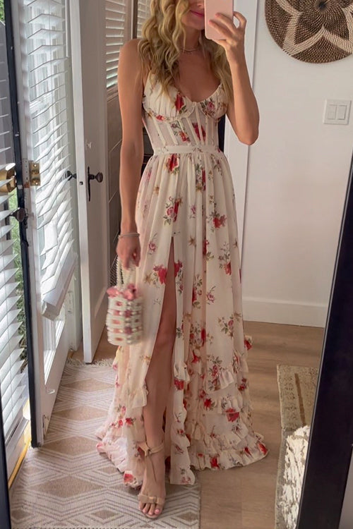Yuna | Robe longue à fleurs