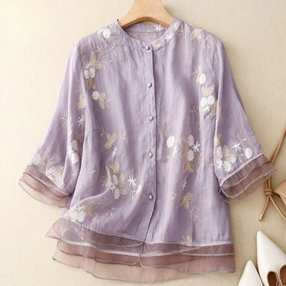 Laurienne | Blouse brodée