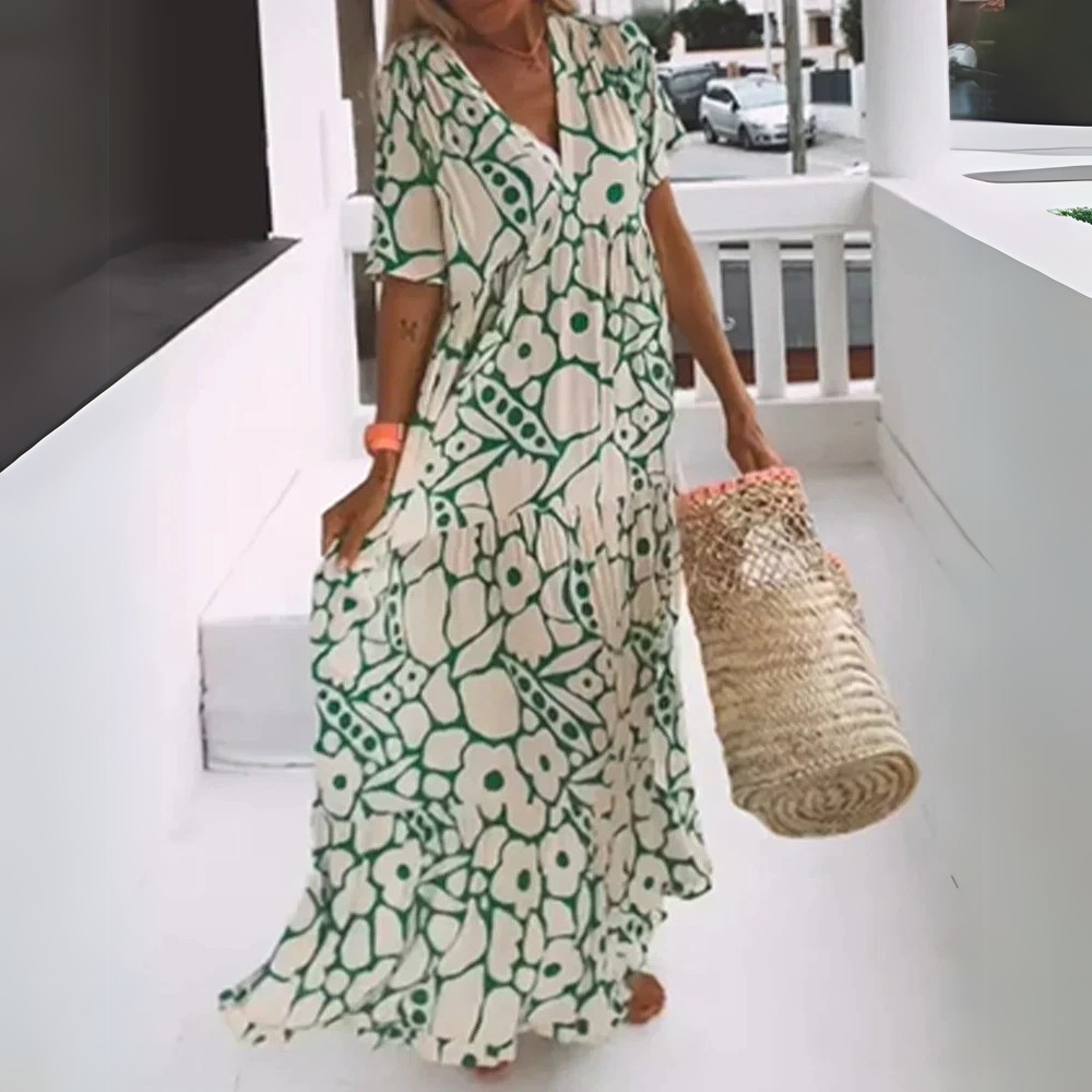 Christine – Robe longue fluide