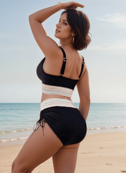 Julia | Bikini élégant taille haute gainant