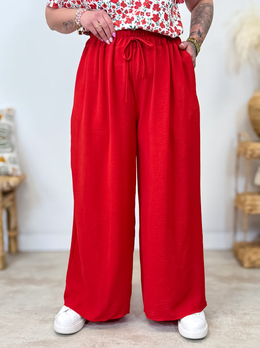 Fanny | Pantalon Confort Rouge